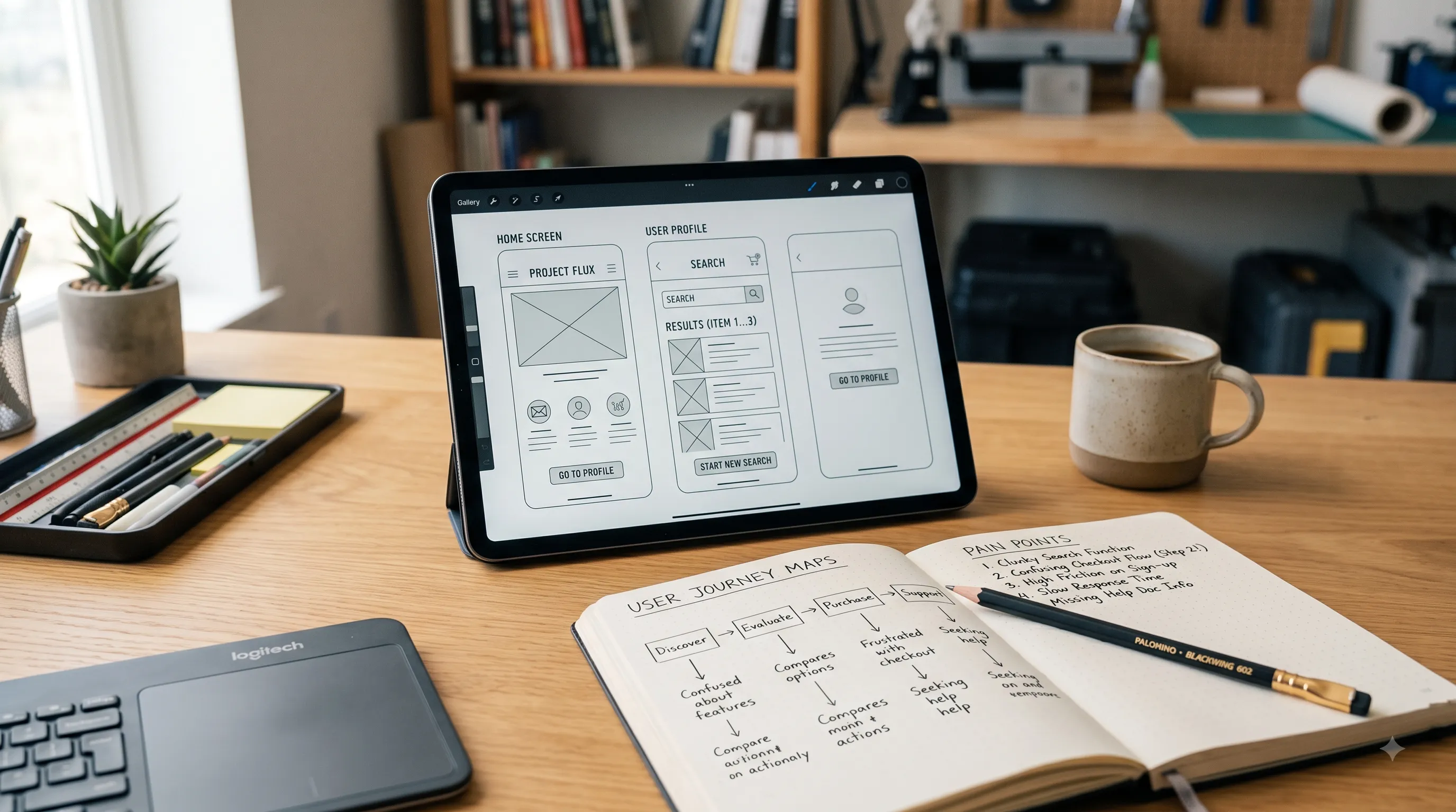 Research & Wireframes